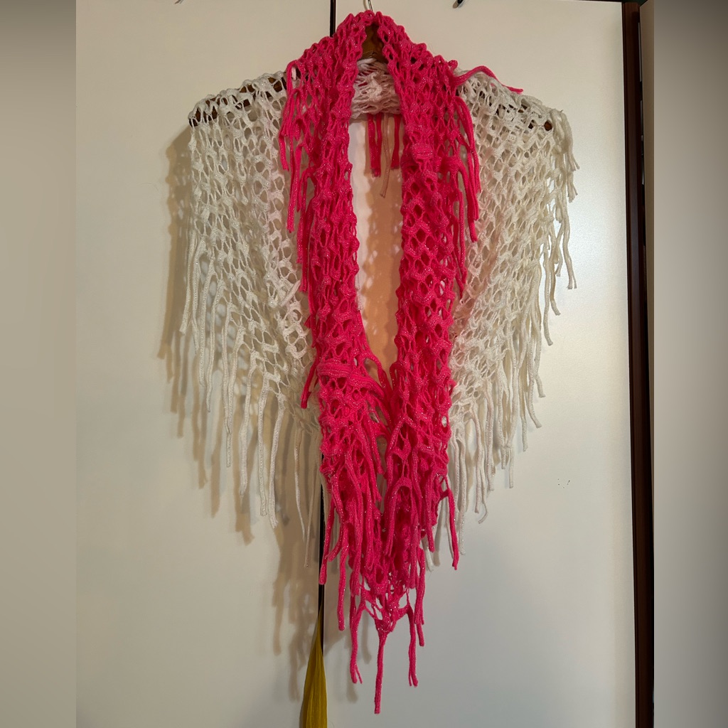 White And Pink Scarves